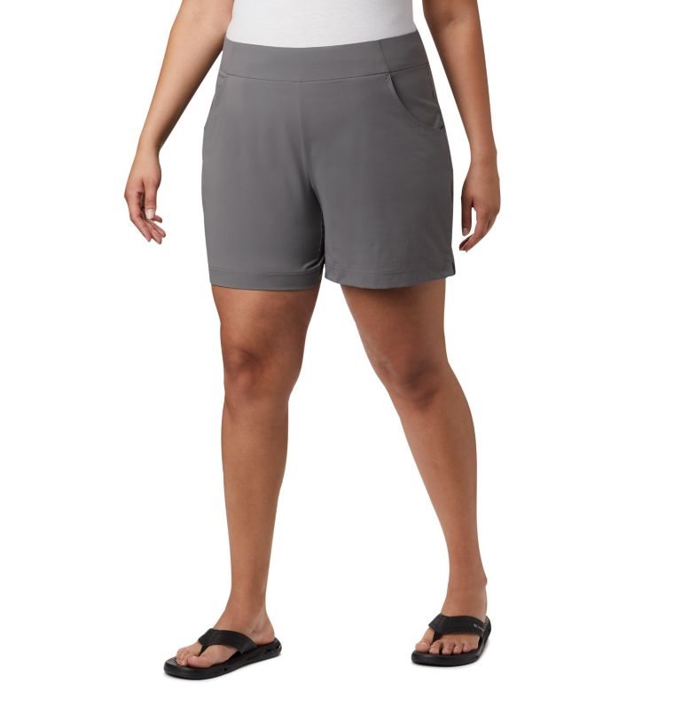Women\'s Columbia Anytime Casual Shorts Grey | Plus Size CA-F0654